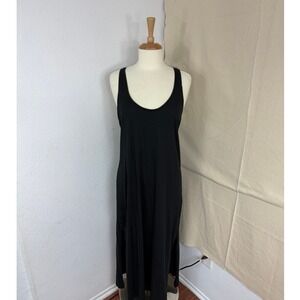 Victorias Secret Black Racerback Maxi Dress M/L NWT